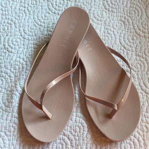 Brand new Esprit flip flops